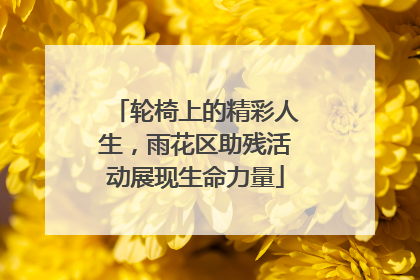 轮椅上的精彩人生，雨花区助残活动展现生命力量
