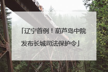 辽宁首例！葫芦岛中院发布长城司法保护令