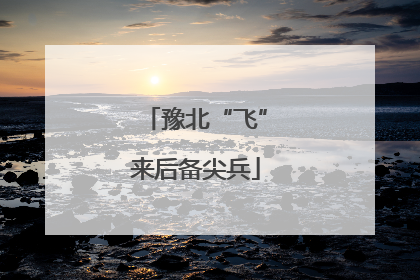 豫北“飞”来后备尖兵