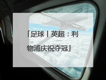 足球丨英超：利物浦庆祝夺冠