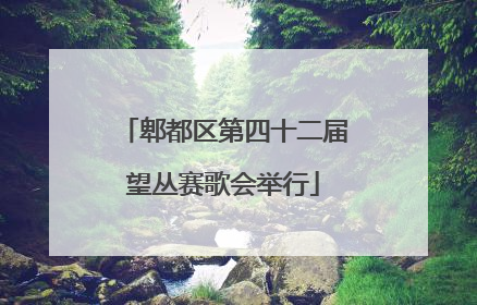 郫都区第四十二届望丛赛歌会举行