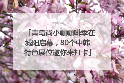 青岛尚小咖咖啡季在城阳启幕，80个中韩特色展位邀你来打卡