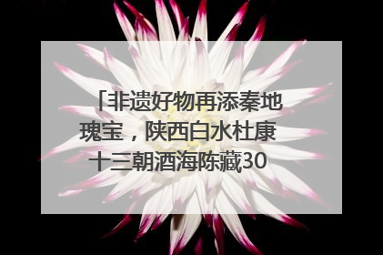 非遗好物再添秦地瑰宝，陕西白水杜康十三朝酒海陈藏30年别具一格