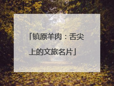 镇原羊肉：舌尖上的文旅名片