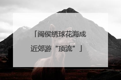 闽侯绣球花海成近郊游“顶流”