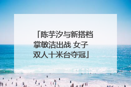 陈芋汐与新搭档掌敏洁出战 女子双人十米台夺冠