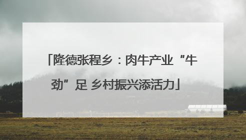 隆德张程乡：肉牛产业“牛劲”足 乡村振兴添活力