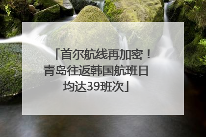 首尔航线再加密！青岛往返韩国航班日均达39班次