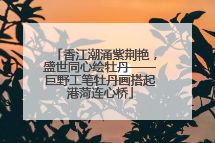 香江潮涌紫荆艳，盛世同心绘牡丹——巨野工笔牡丹画搭起港菏连心桥