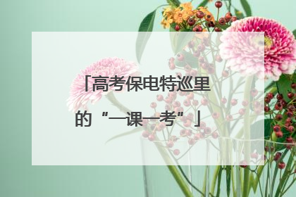 高考保电特巡里的“一课一考”