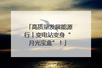 高质量发展能源行丨变电站变身“月光宝盒”！