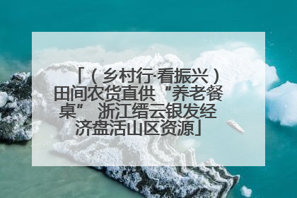 （乡村行·看振兴）田间农货直供“养老餐桌” 浙江缙云银发经济盘活山区资源