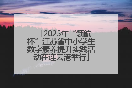 2025年“领航杯”江苏省中小学生数字素养提升实践活动在连云港举行