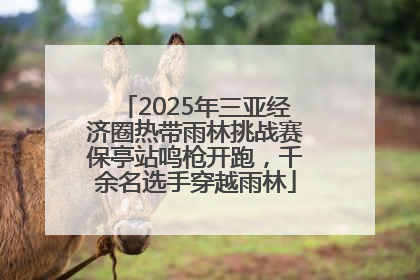 2025年三亚经济圈热带雨林挑战赛保亭站鸣枪开跑，千余名选手穿越雨林