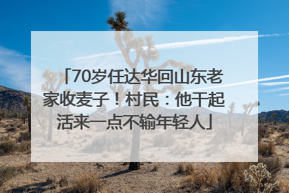 70岁任达华回山东老家收麦子！村民：他干起活来一点不输年轻人